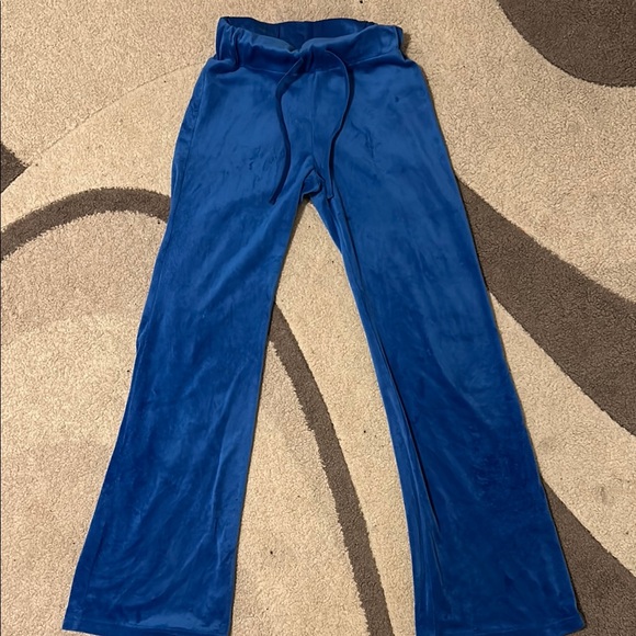 Blue Lounge Flared Pants - Picture 1 of 1